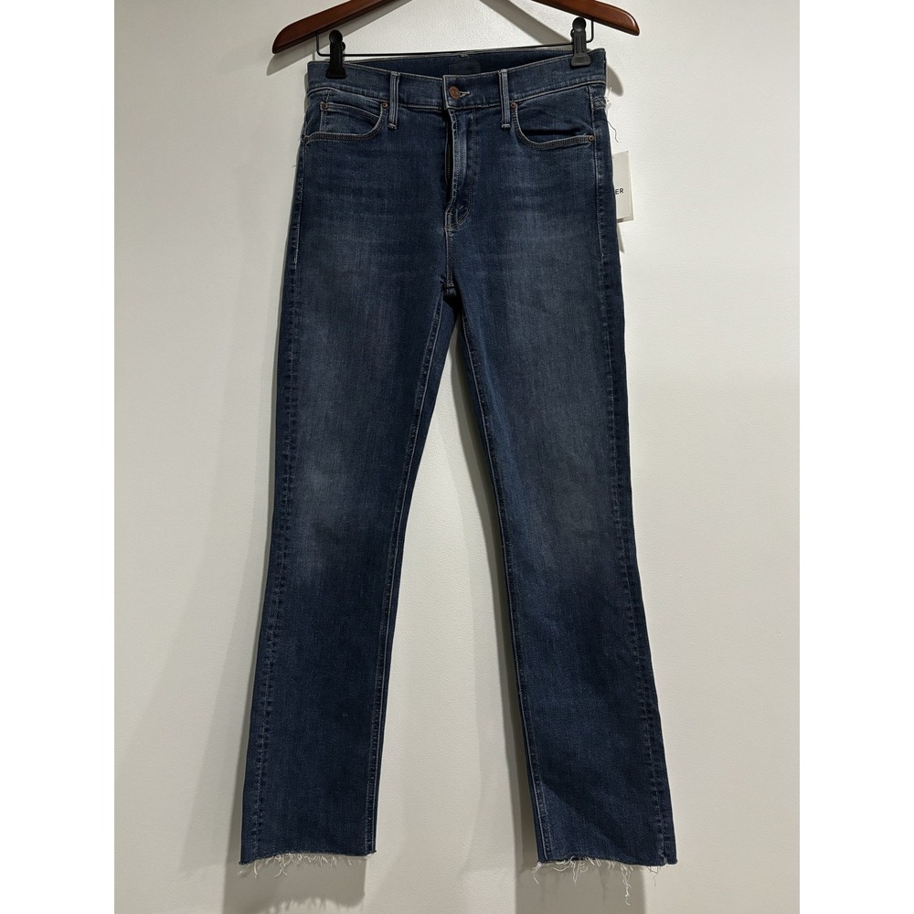 MOTHER Mid Rise Dazzler Ankle Fray Jeans 28 This Time Next Year NWT